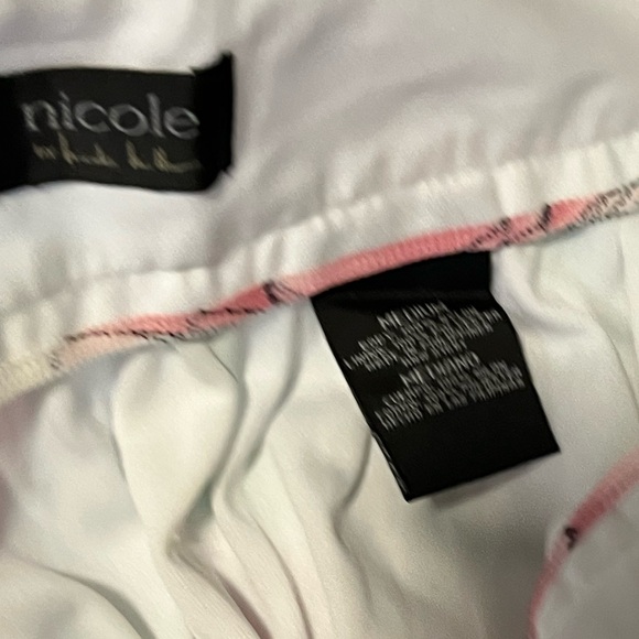 Nicole Miller Rose Print A-Line Skirt - Picture 5 of 5